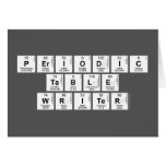 Periodic
 Table
 Writer  Greeting/note cards
