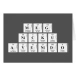MEG
 NICKU
 AVENIDO  Greeting/note cards