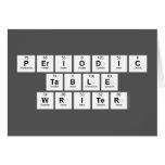 Periodic
 Table
 Writer  Greeting/note cards