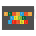 Periodic
 Table
 Writer  Greeting/note cards