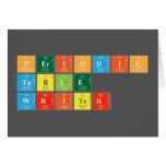 Periodic
 Table
 Writer  Greeting/note cards