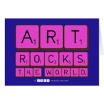 ART
 ROCKS
 THE WORLD  Greeting/note cards