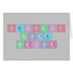 Periodic
 Table
 Writer  Greeting/note cards