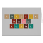 Periodic
 Table
 Writer  Greeting/note cards