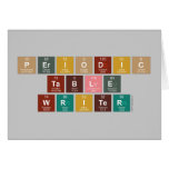 Periodic
 Table
 Writer  Greeting/note cards