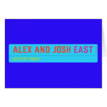 Alex and Josh  Greeting/note cards