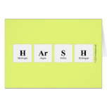 HARSH  Greeting/note cards