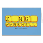    Zingi
 Warshell
   Greeting/note cards