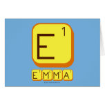 E
 EMMA  Greeting/note cards
