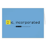 Dic, incorporated  Greeting/note cards