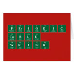 Periodic
 Table
 Writer  Greeting/note cards