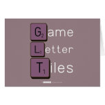 Game
 Letter
 Tiles  Greeting/note cards