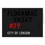 FLORAMAE    VASAY   Greeting/note cards