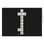    T
 YOU
    G
    E
    T
    H
 ME
    R  Greeting/note cards