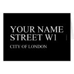 Your Name Street  Greeting/note cards