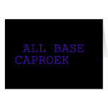  all base  caproek  Greeting/note cards