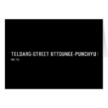  Teldarg-street  Greeting/note cards