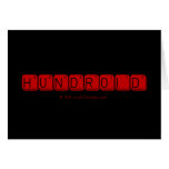 Hundroid  Greeting/note cards