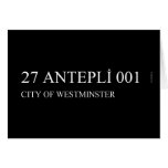 27 ANTEPLİ 001  Greeting/note cards