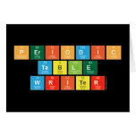 Periodic
 Table
 Writer  Greeting/note cards