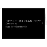 Sezer kaplan  Greeting/note cards