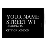 Your Name Street  Greeting/note cards