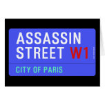 ASSASSIN Street  Greeting/note cards