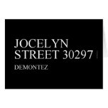 Jocelyn  Street  Greeting/note cards
