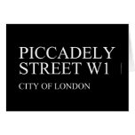 piccadely Street  Greeting/note cards