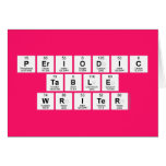 Periodic
 Table
 Writer  Greeting/note cards