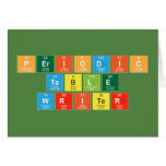 Periodic
 Table
 Writer  Greeting/note cards