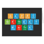 Happy
 Birthday
 MARTHA   Greeting/note cards