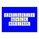 Periodic
 Table
 Writer  Greeting/note cards