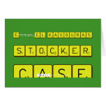 EmmanuEL KAVOURAS
 
 STOCKER
 
 CASE  Greeting/note cards