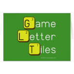 Game Letter Tiles  Greeting/note cards