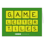 Game
 Letter
 Tiles  Greeting/note cards