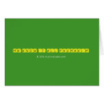 Mr know it all Phumakim   Greeting/note cards