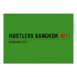 hustlers bangkok  Greeting/note cards