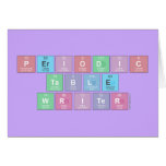 Periodic
 Table
 Writer  Greeting/note cards