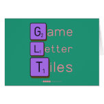 Game
 Letter
 Tiles  Greeting/note cards