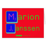 Marion
 Janssen  Greeting/note cards