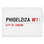 PHIDELZIZA  Greeting/note cards