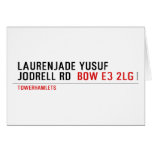 Laurenjade yusuf Jodrell rd  Greeting/note cards