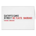 Cathy's Cake Street  Greeting/note cards