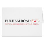 Fulham road  Greeting/note cards