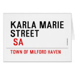 Karla marie STREET   Greeting/note cards