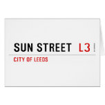 Sun Street   Greeting/note cards