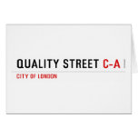 Quality Street  Greeting/note cards