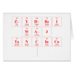 Zydrei
 Waj
 Tancinco
   Greeting/note cards