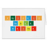 Periodic
 Table
 Writer  Greeting/note cards